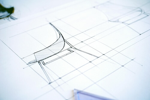 Chair design sketch