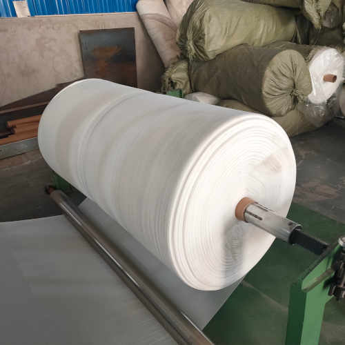 Spool of material inside a yoga mat factory