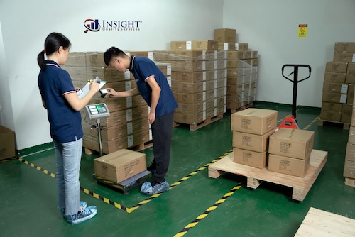 Two Insight inspectors weighing cartons