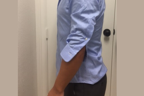 Shirt with incorrect sleeve length