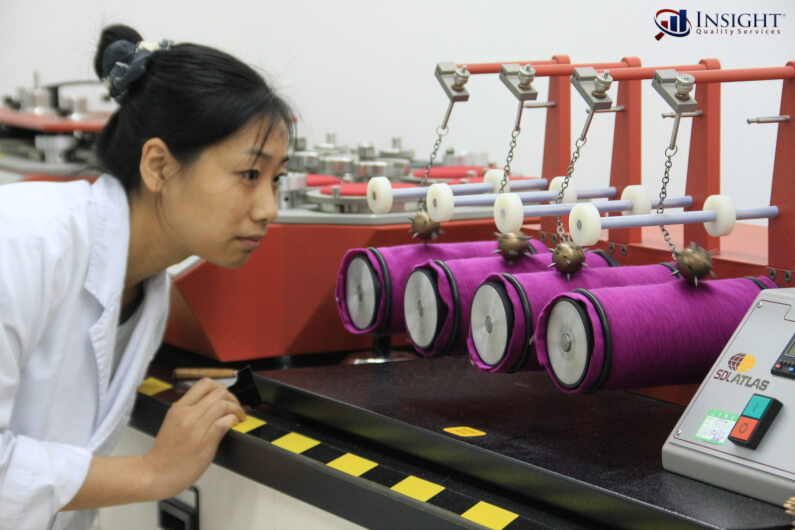 Woman in testing lab