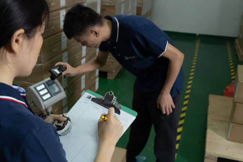 Insight inspectors conducting a product quality inspection