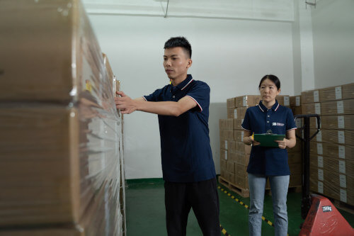 Insight product inspectors pulling cartons for inspection
