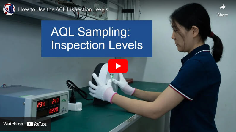 AQL Sampling: Inspection Levels video link