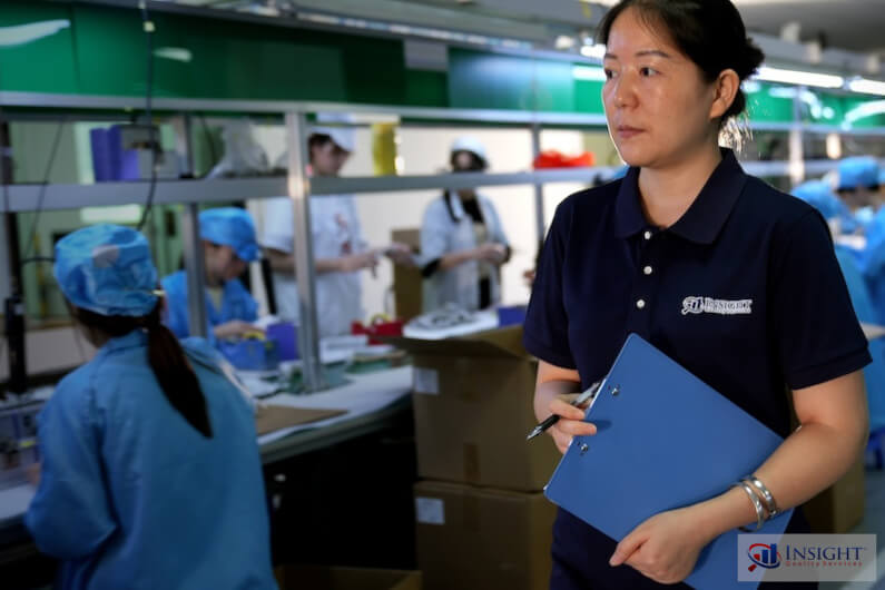 Insight auditor walking production line