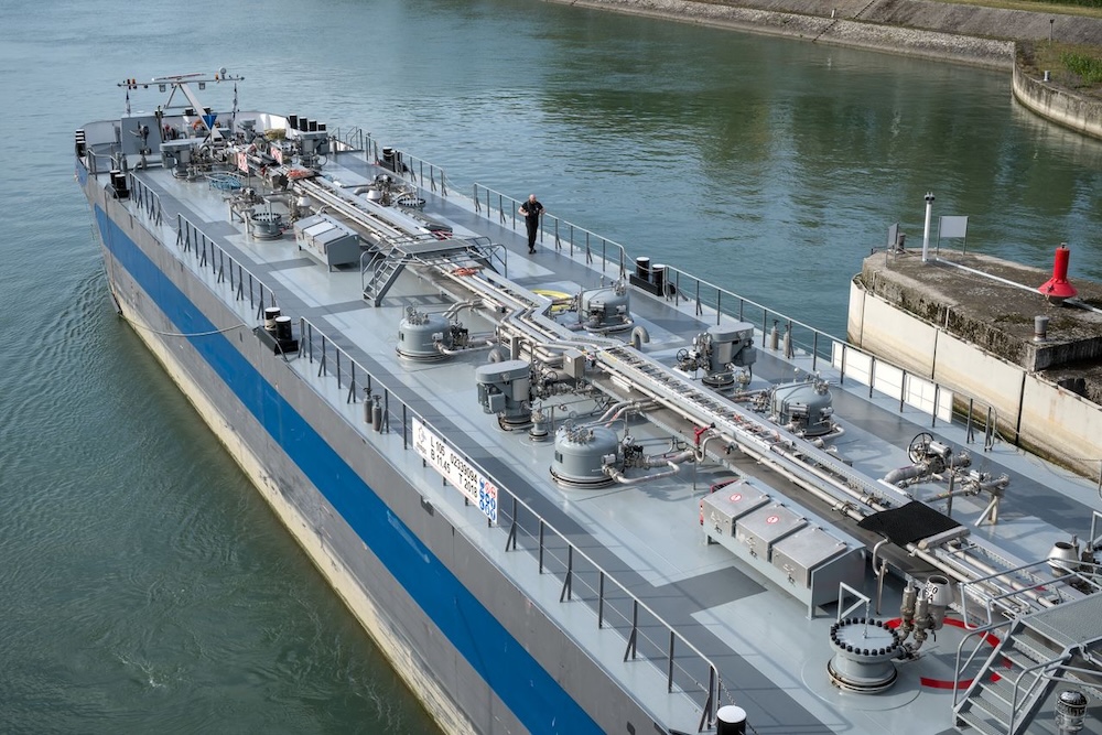 Modern oil tanker